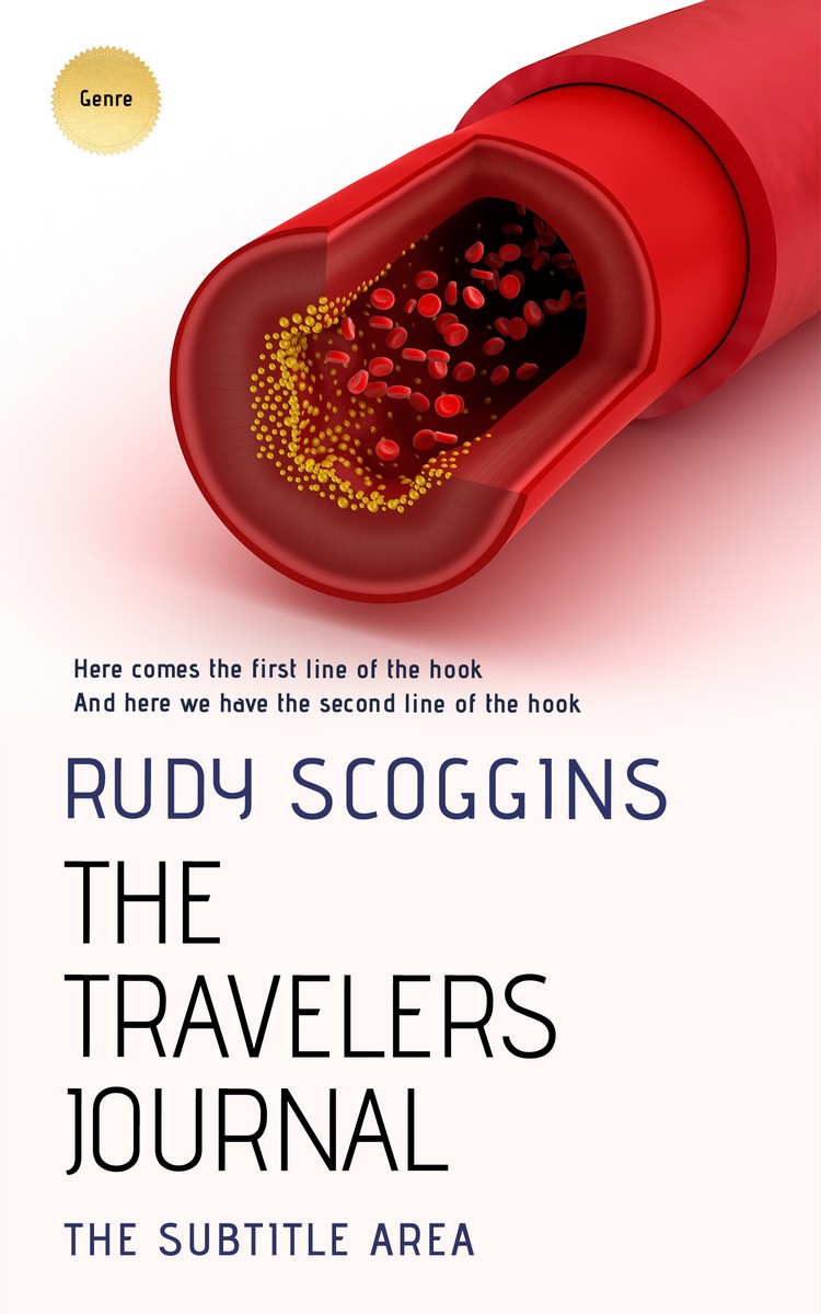 2D view of Tall Poppy #2598 - Premade Science & Nature Book Cover