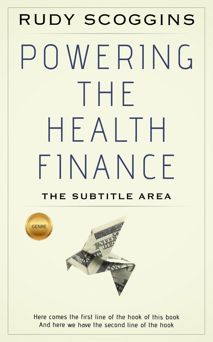 2D view of Premade Business Book Cover - Ecru White