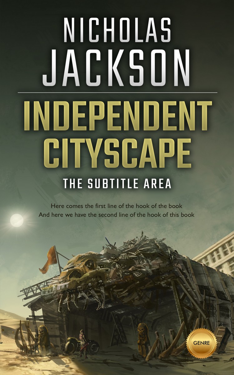 2D view of Rangitoto #2629 - Premade Apocalyptica Book Cover