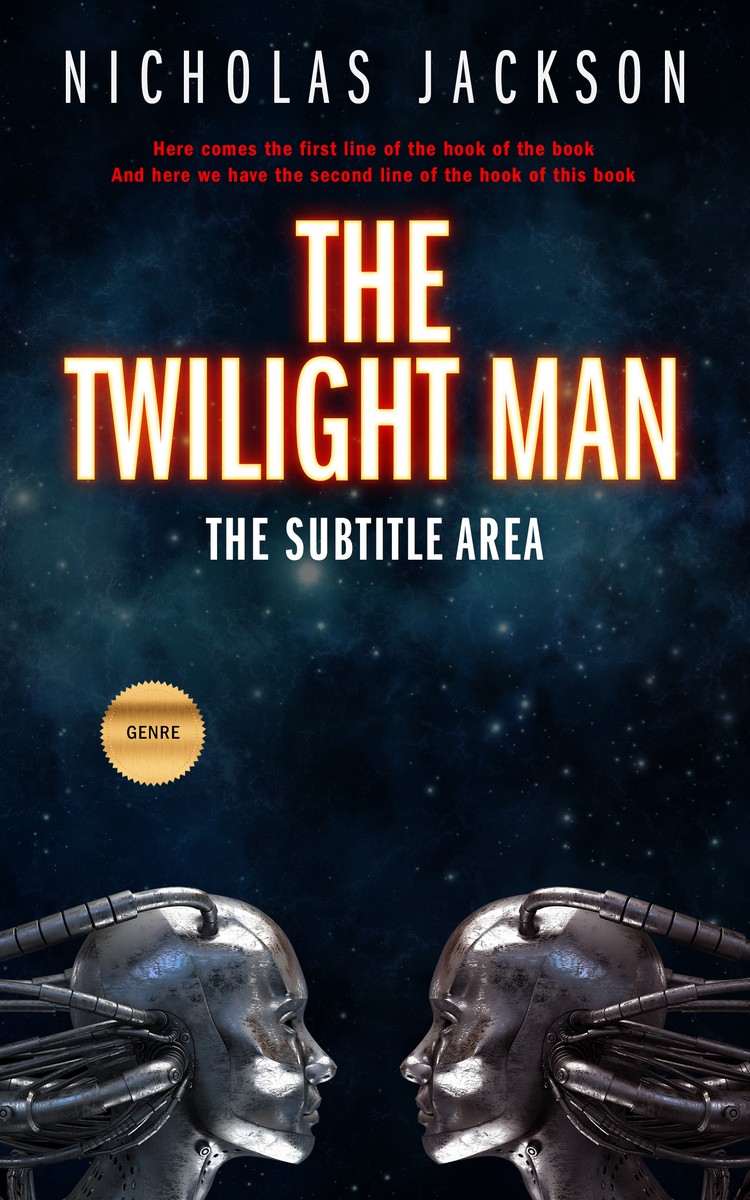 2D view of Premade Science Fiction Book Cover - Mirage