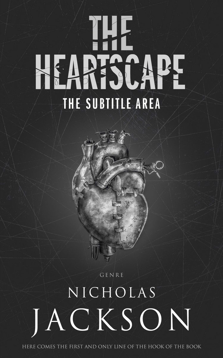 2D view of Premade Fantasy Book Cover - Shark