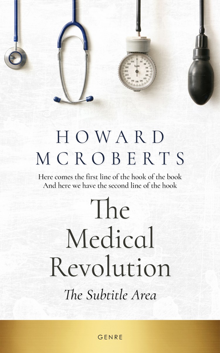 2D view of Premade Medical Book Cover - Pampas