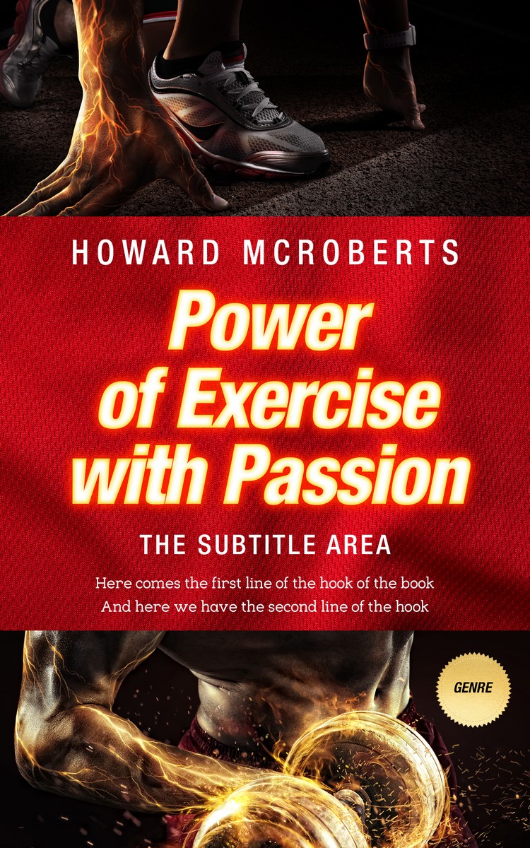 2D view of Burnt Sienna #2763 - Premade Health & Dieting & Fitness Book Cover