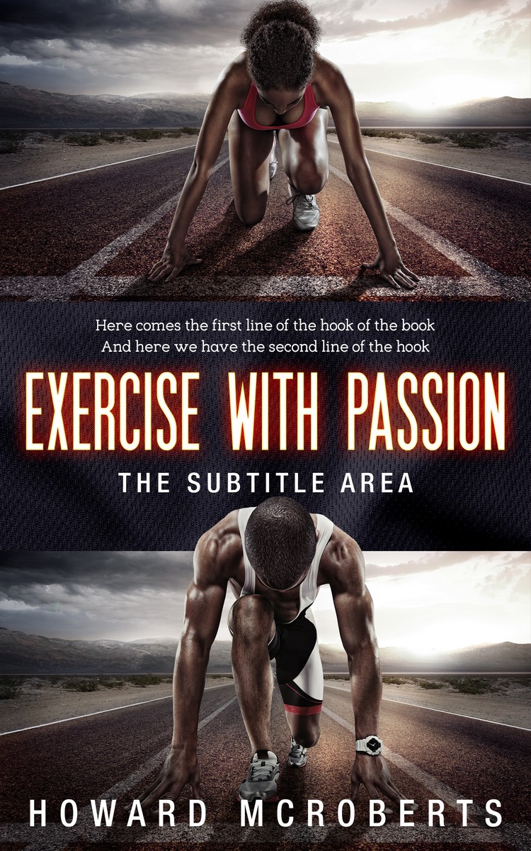 2D view of Premade Action & Adventure Book Cover - Thunder