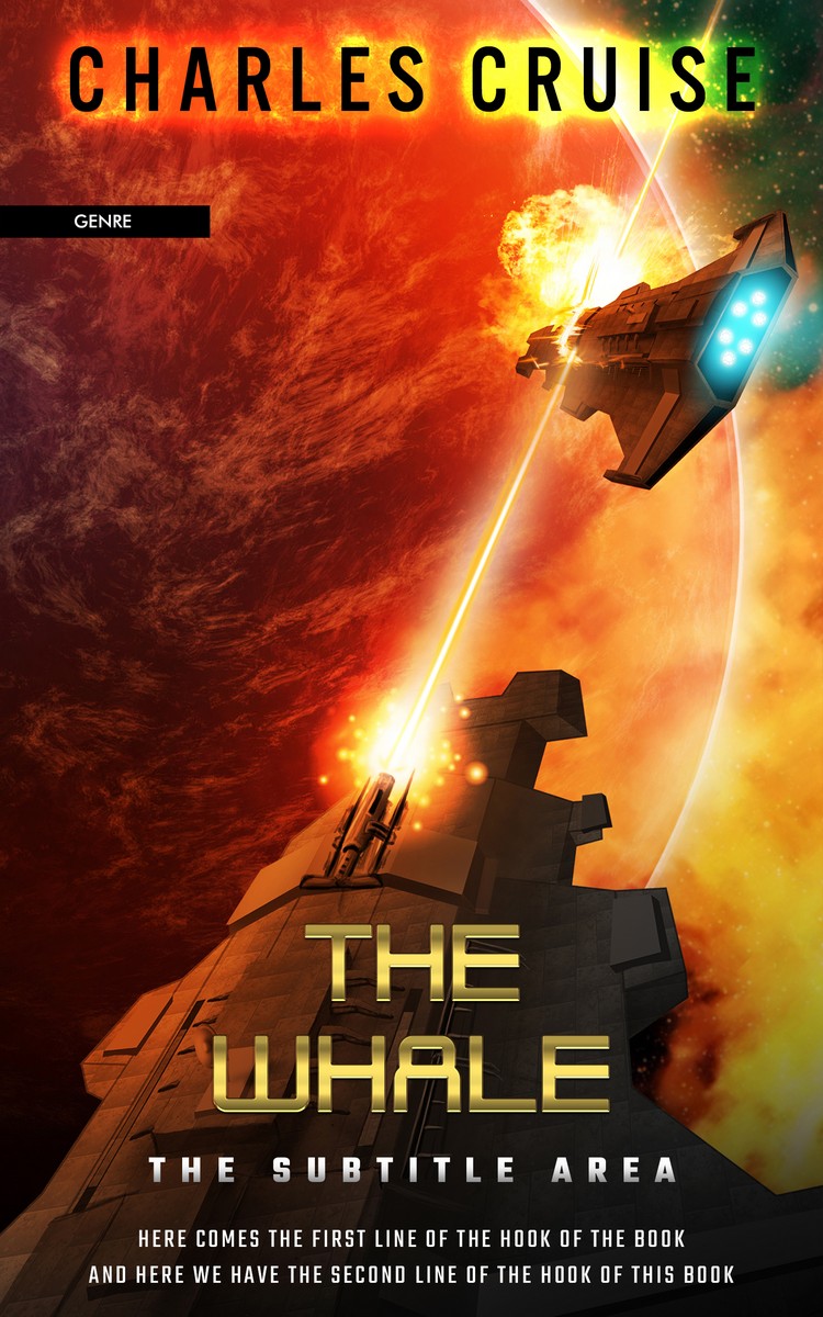 2D view of Premade Science Fiction Book Cover - Jaffa