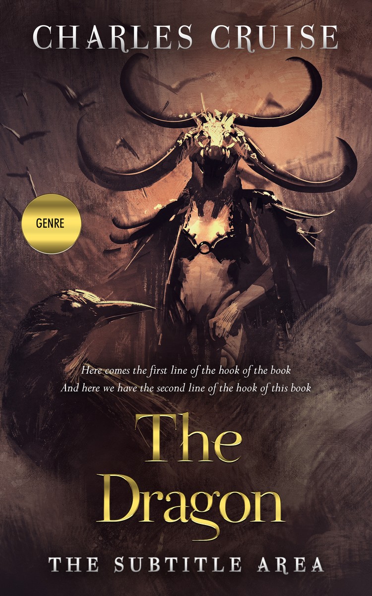 2D view of Cocoa Brown #2868 - Premade Fantasy Book Cover