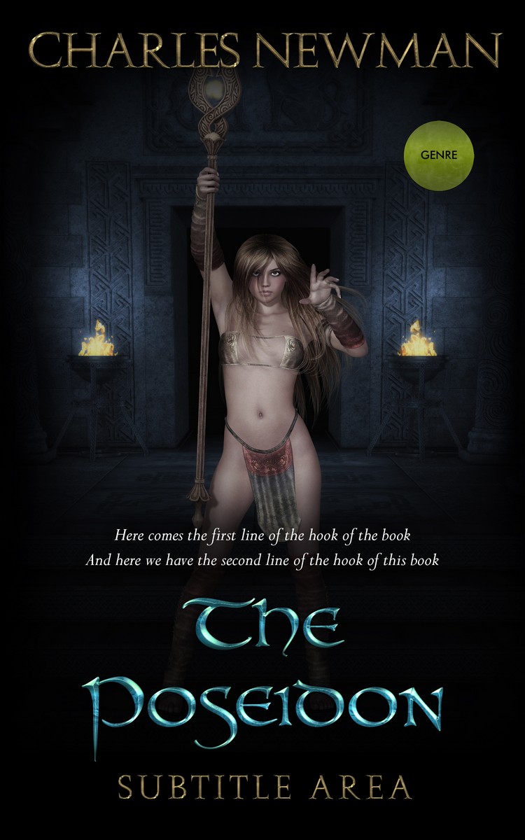 2D view of Premade Fantasy Book Cover - Woodsmoke