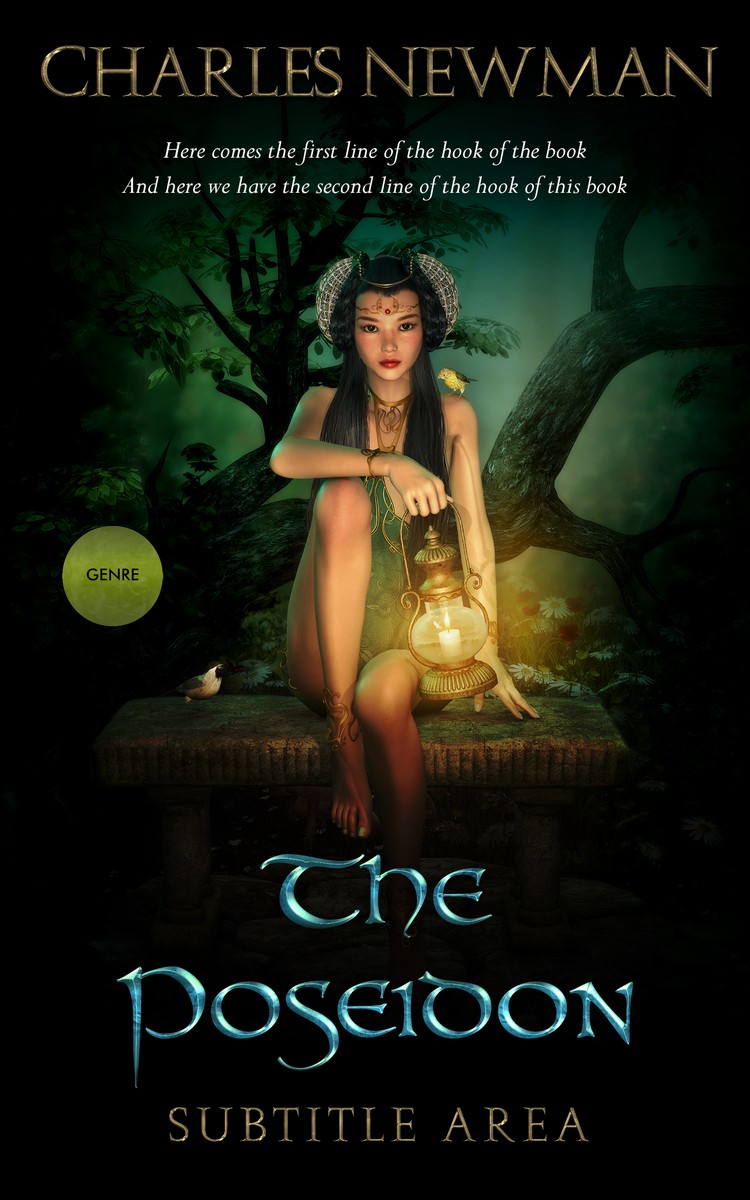 2D view of Marshland #2877 - Premade Fantasy Book Cover