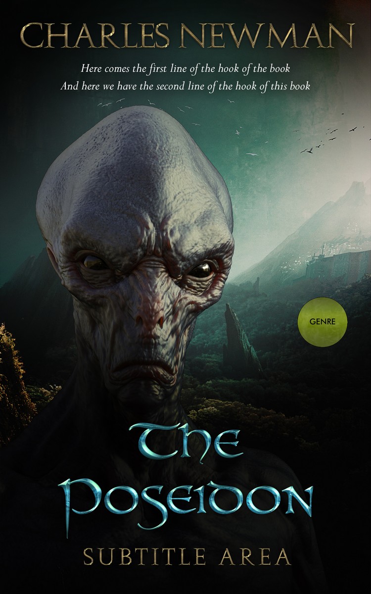 2D view of Woodsmoke #2884 - Premade Science Fiction Book Cover