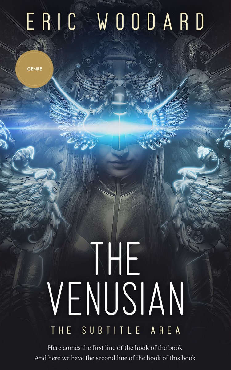 2D view of Ebony Clay #2905 - Premade Science Fiction Book Cover