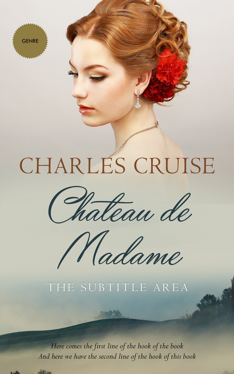 2D view of Ash #2919 - Premade Romance Book Cover