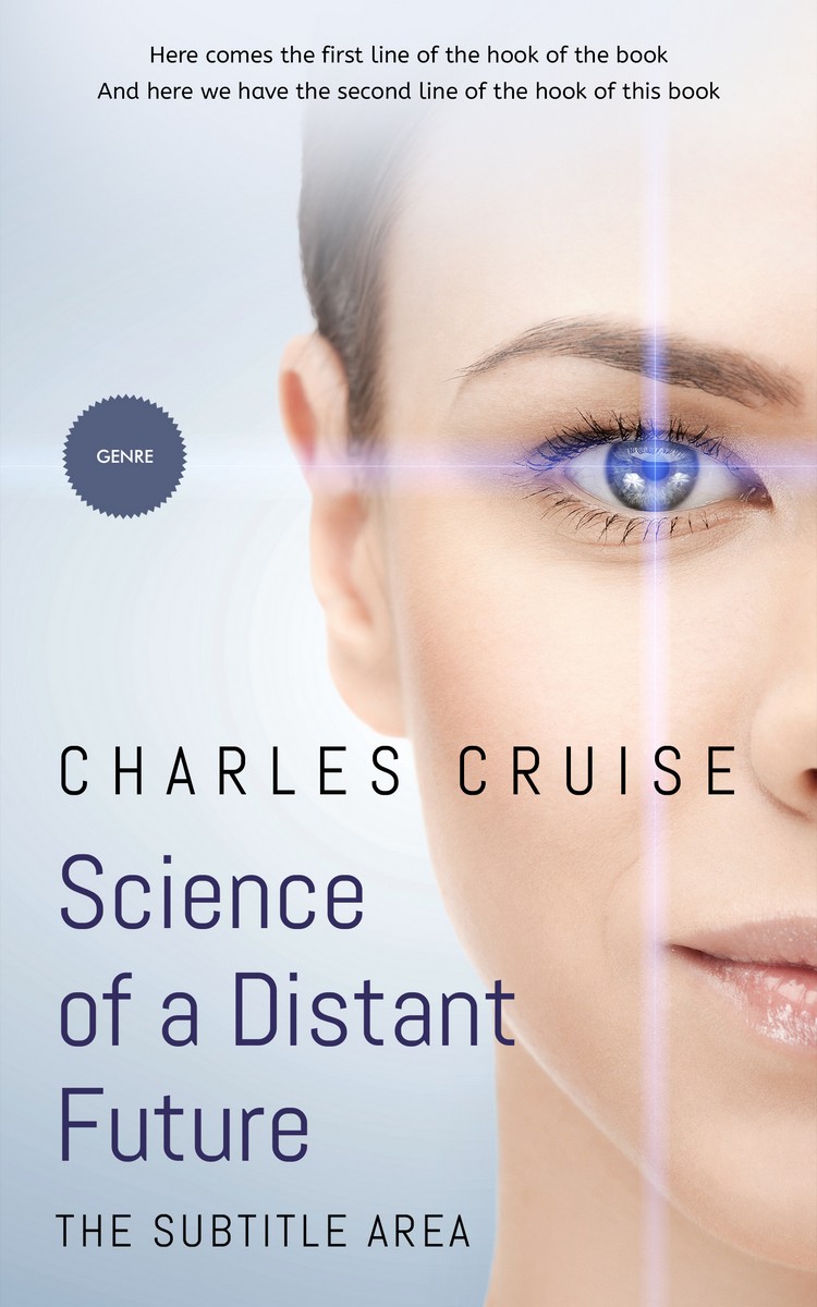 2D view of Premade Science Fiction Book Cover - Swiss Coffee