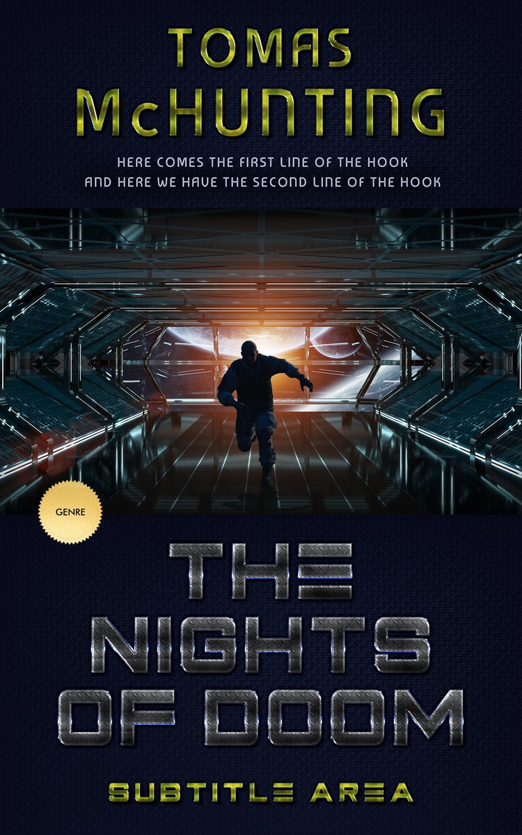 2D view of Premade Science Fiction Book Cover - Cinder