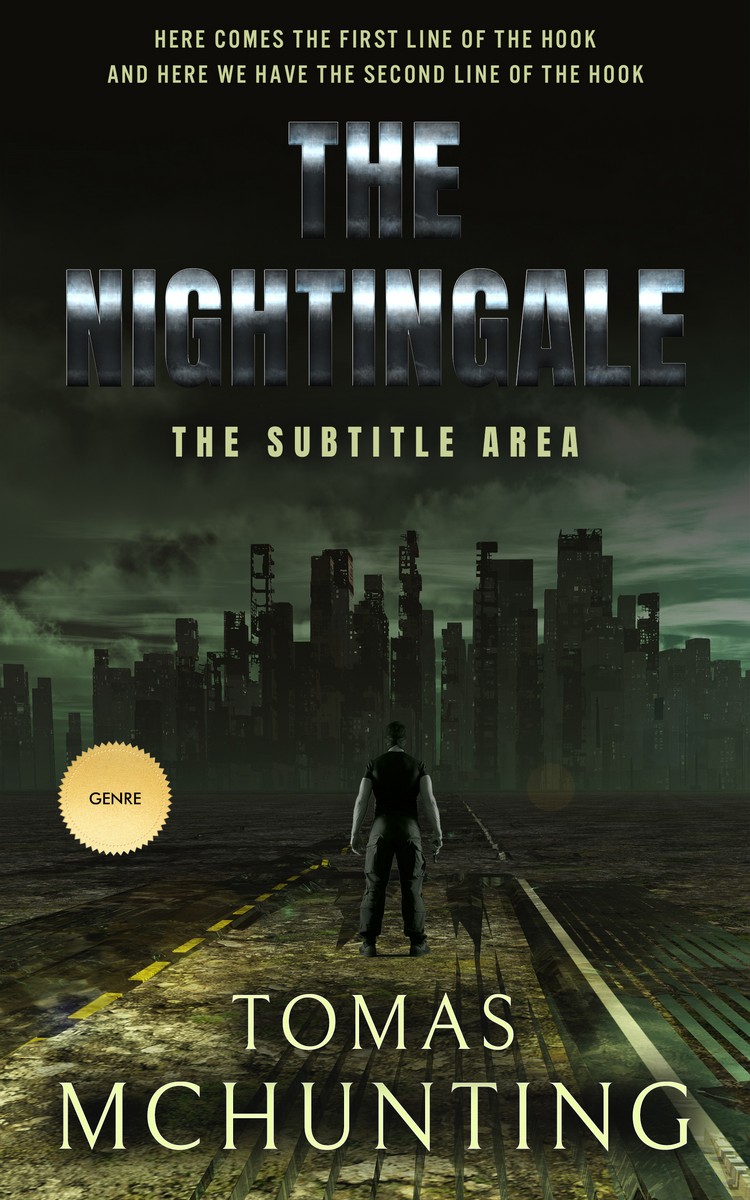 2D view of Premade Apocalyptica Book Cover - Log Cabin