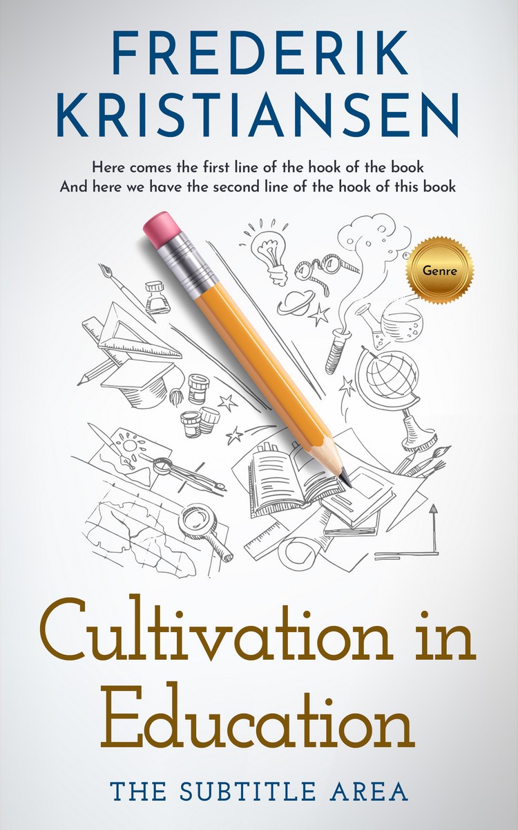 3D mockup of Porcelain #2980 - Premade Abstract Book Cover | BookCoverZone