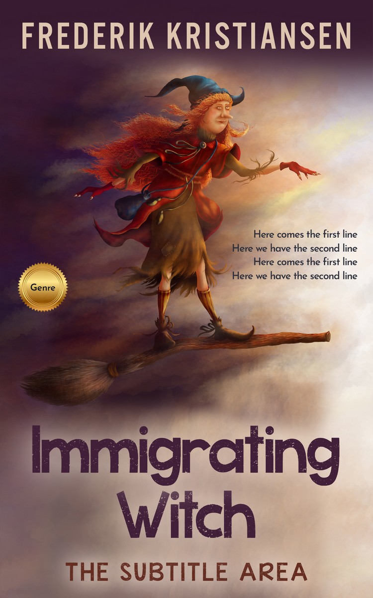 2D view of Livid Brown #2989 - Premade Fantasy Book Cover