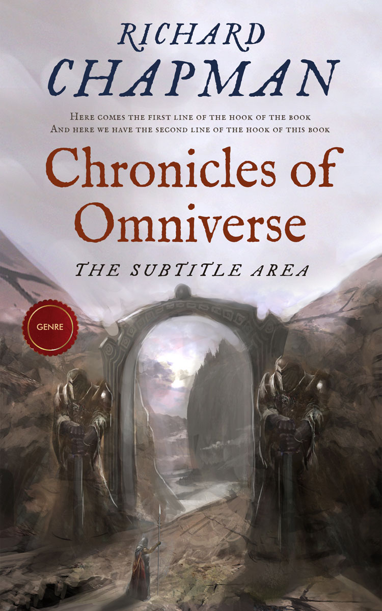 2D view of Gray Suit #3023 - Premade Fantasy Book Cover