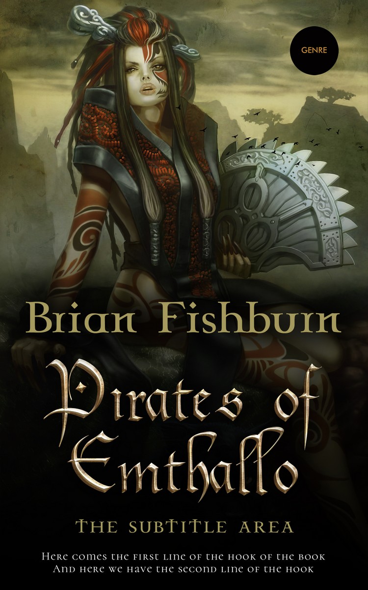 2D view of Rangoon Green #3035 - Premade Fantasy Book Cover