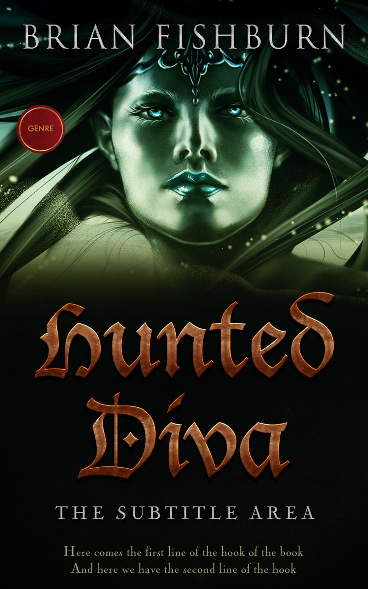 2D view of Premade Fantasy Book Cover - Marshland