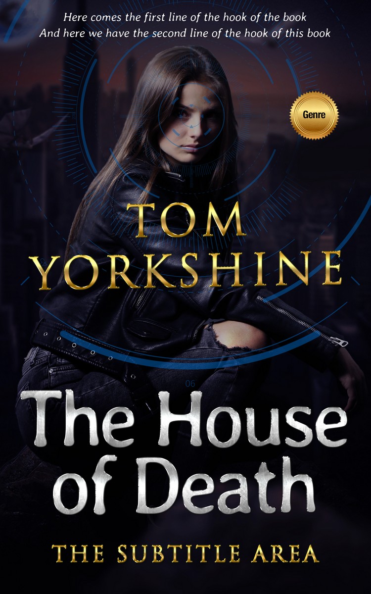 2D view of Premade Action & Adventure Book Cover - Cinder