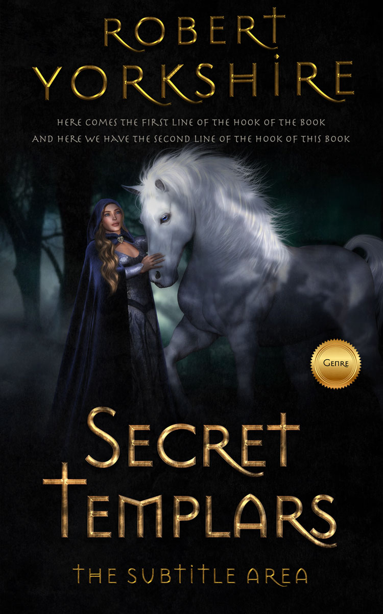 2D view of Woodsmoke #3075 - Premade Fantasy Book Cover