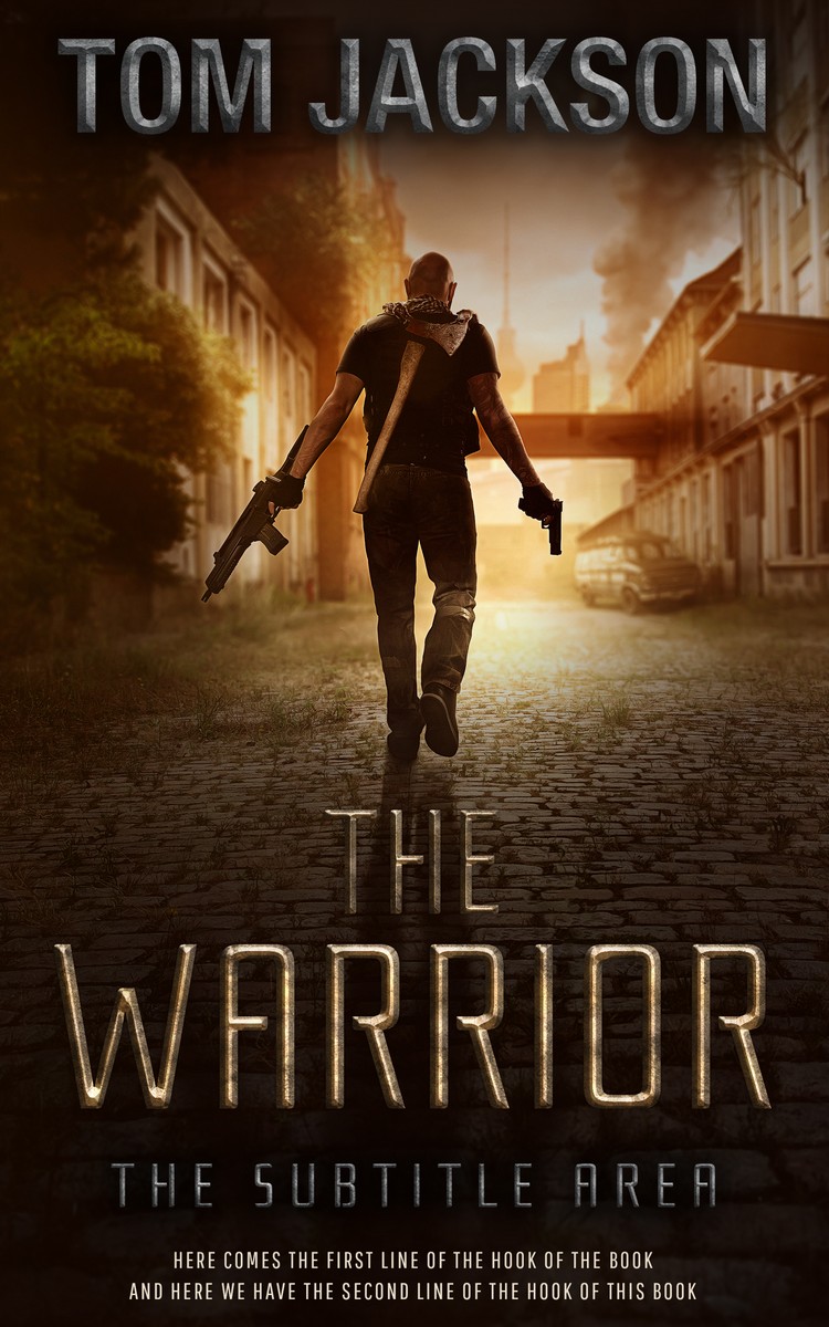 2D view of Premade Apocalyptica Book Cover - Coffee Bean