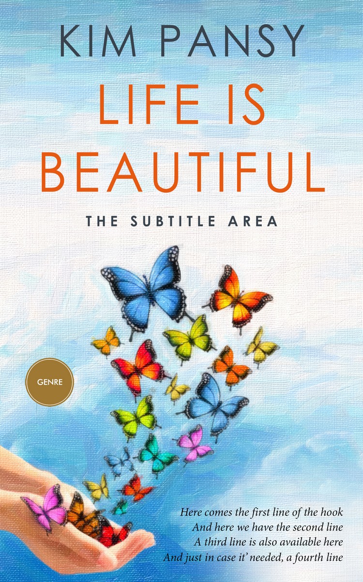 2D view of Botticelli #3131 - Premade Poetry Book Cover