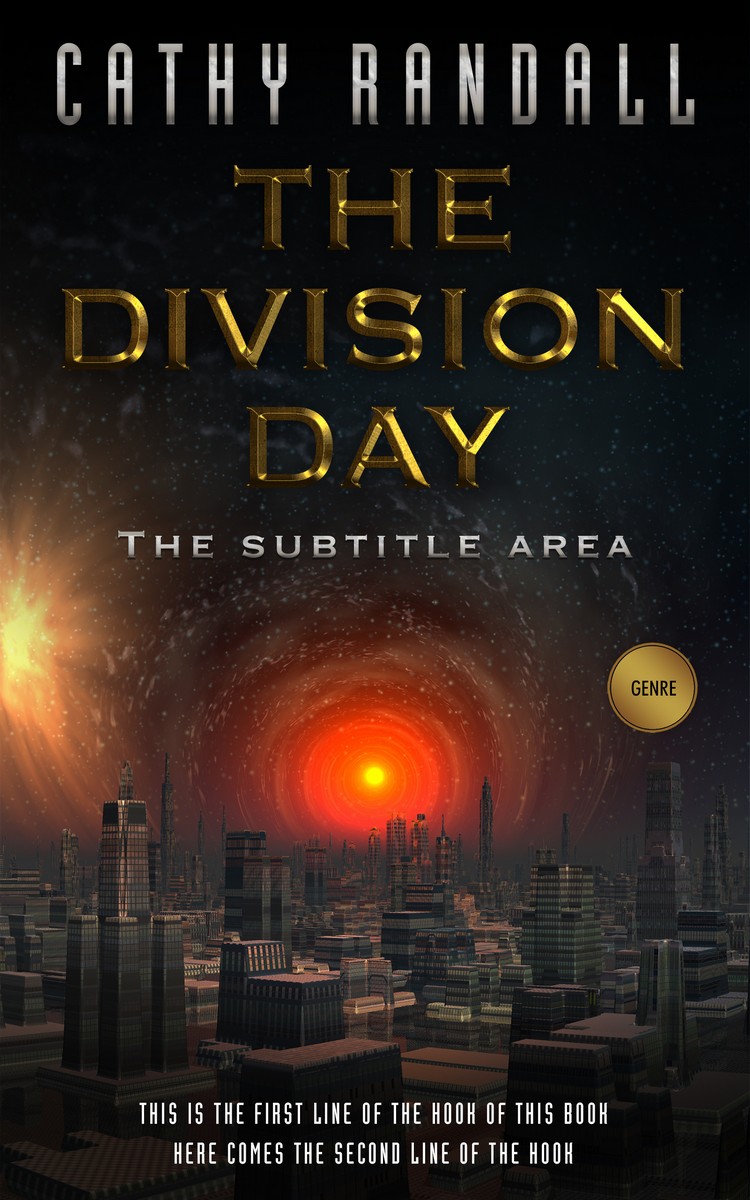 2D view of Cod Gray #3163 - Premade Science Fiction Book Cover