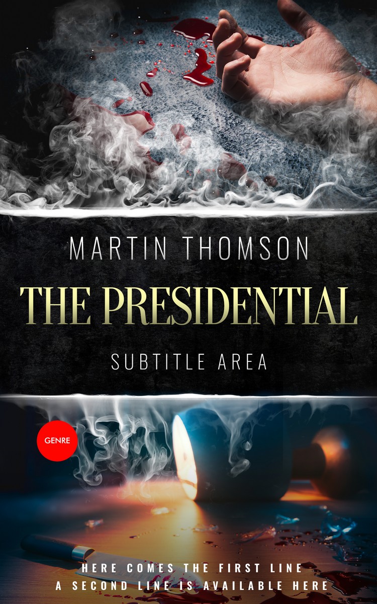 2D view of Premade Mystery & Thriller & Suspense Book Cover - Shark