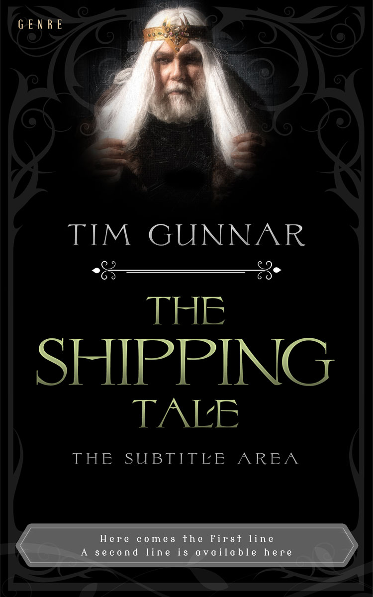 2D view of Cod Gray #3193 - Premade Fantasy Book Cover