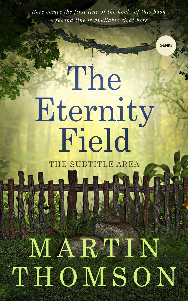 2D view of Premade Romance Book Cover - Deco