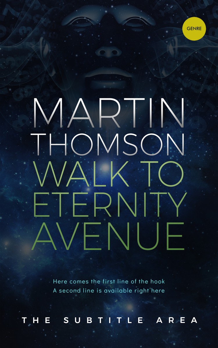 2D view of Ebony #3206 - Premade Science Fiction Book Cover