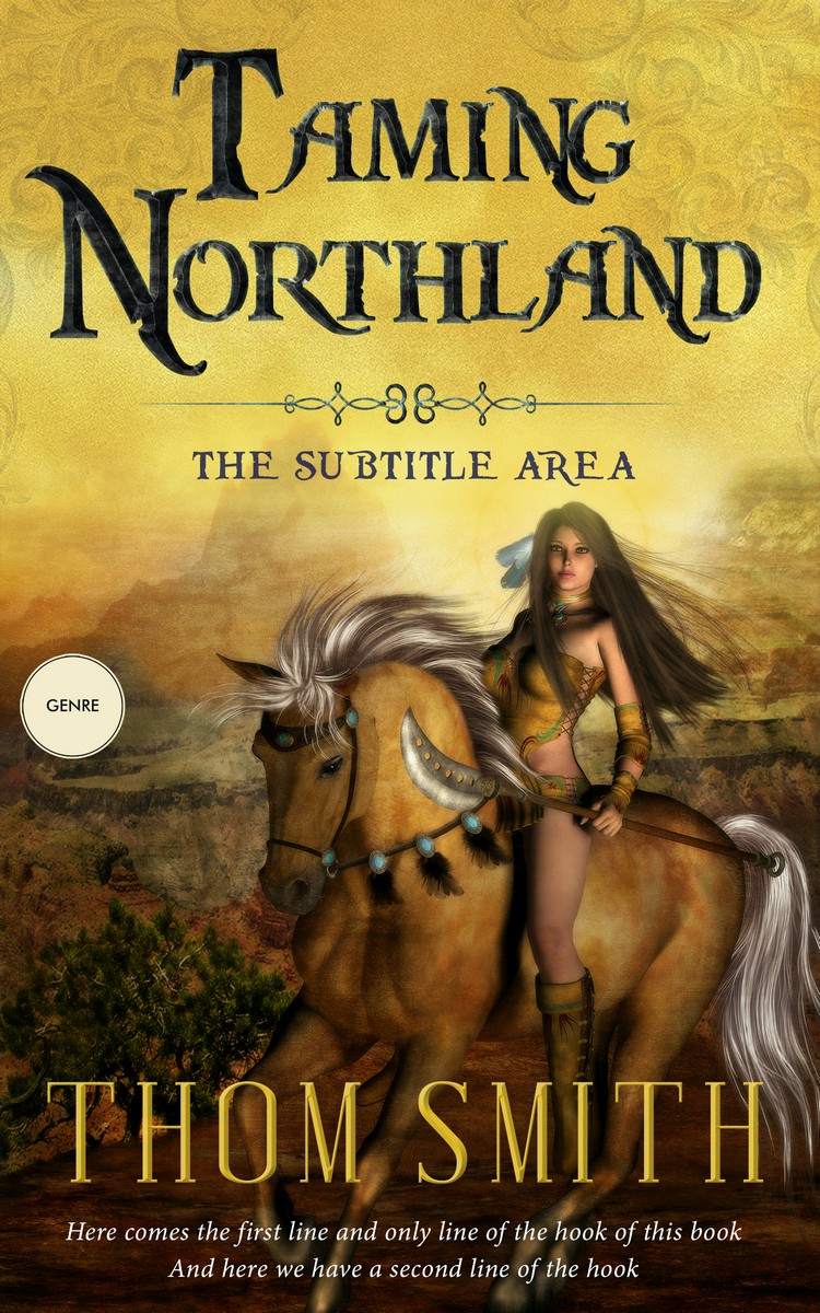 2D view of Turmeric #3243 - Premade Fantasy Book Cover