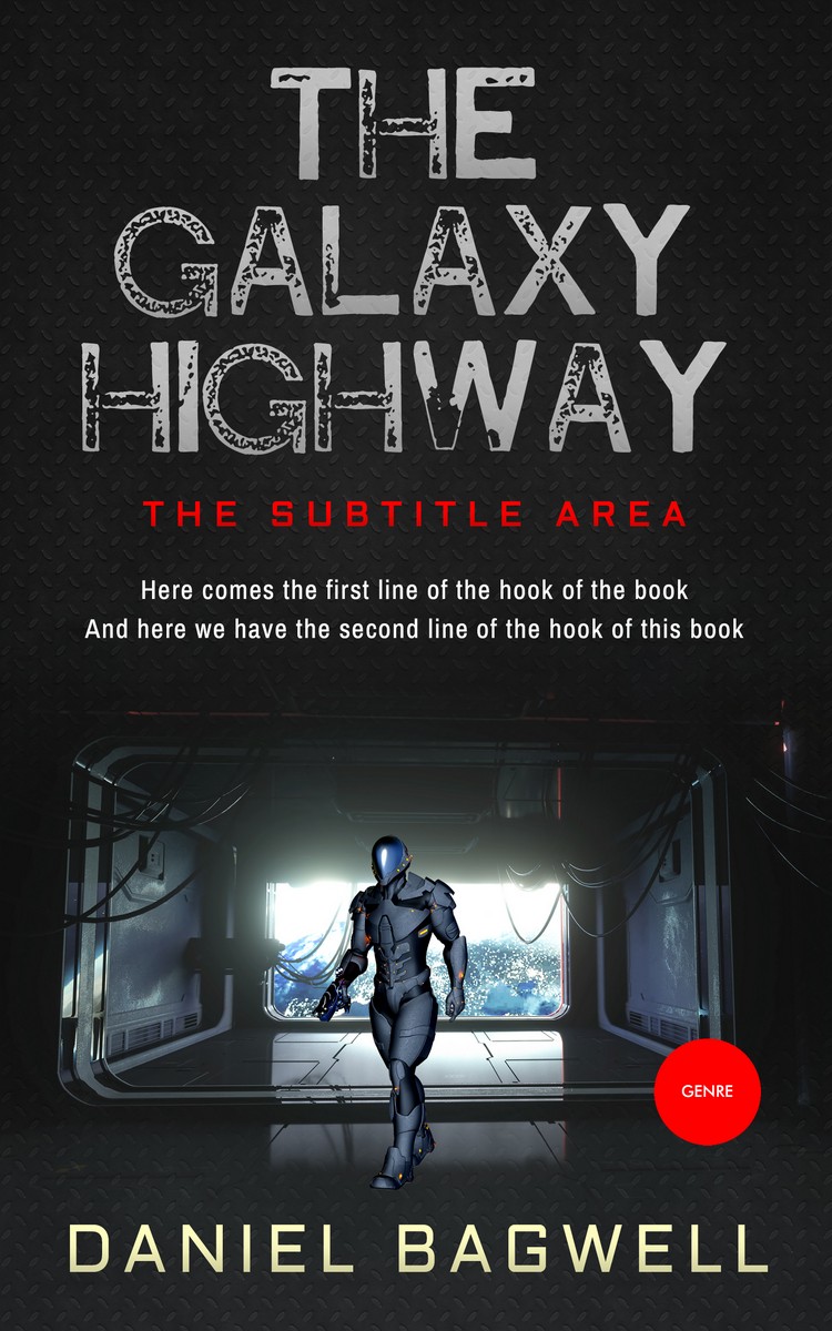 2D view of Shark #3283 - Premade Science Fiction Book Cover