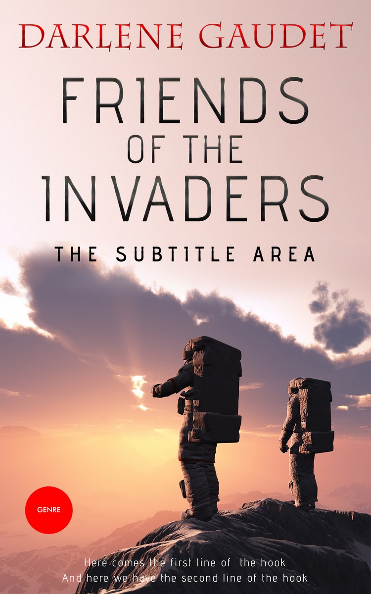 2D view of Almond #3289 - Premade Science Fiction Book Cover