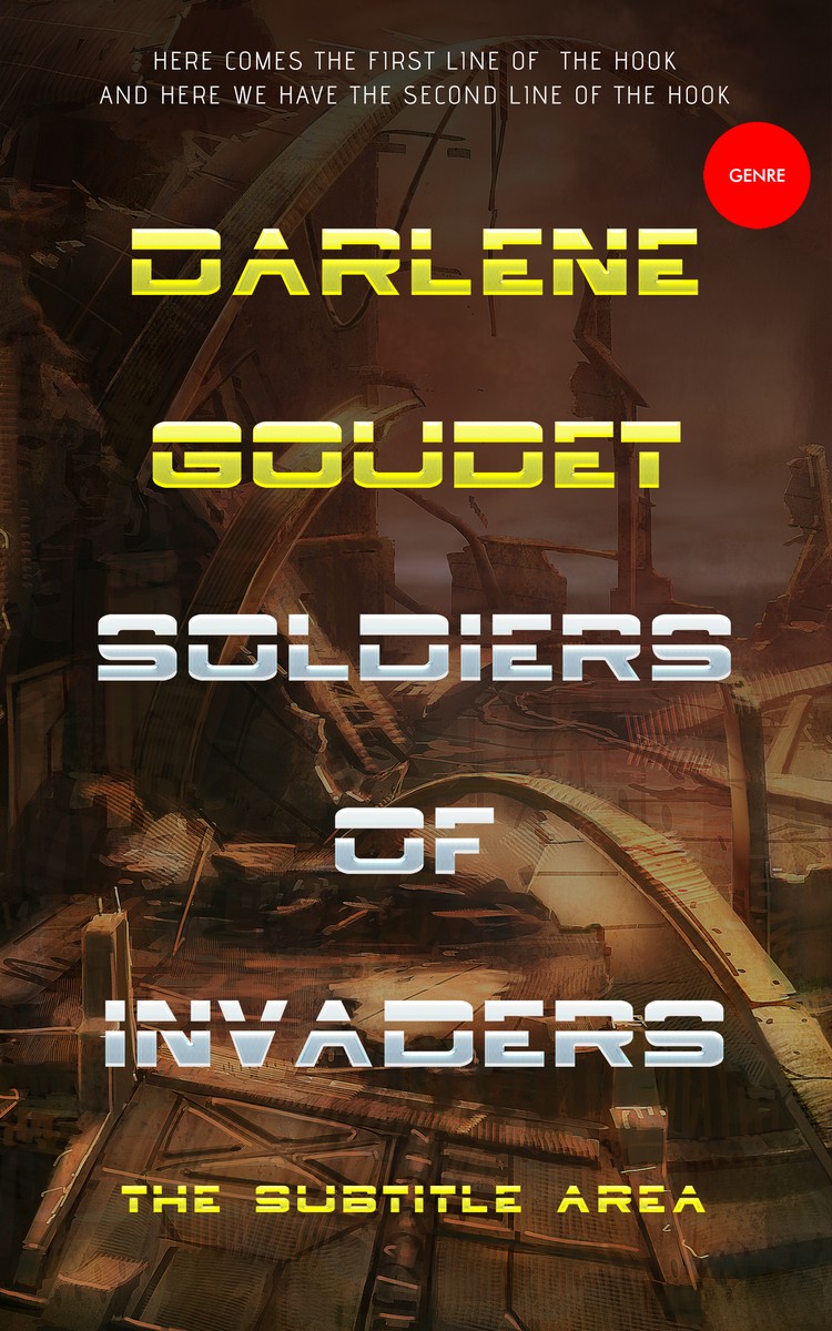 2D view of Black Marlin #3294 - Premade Apocalyptica Book Cover