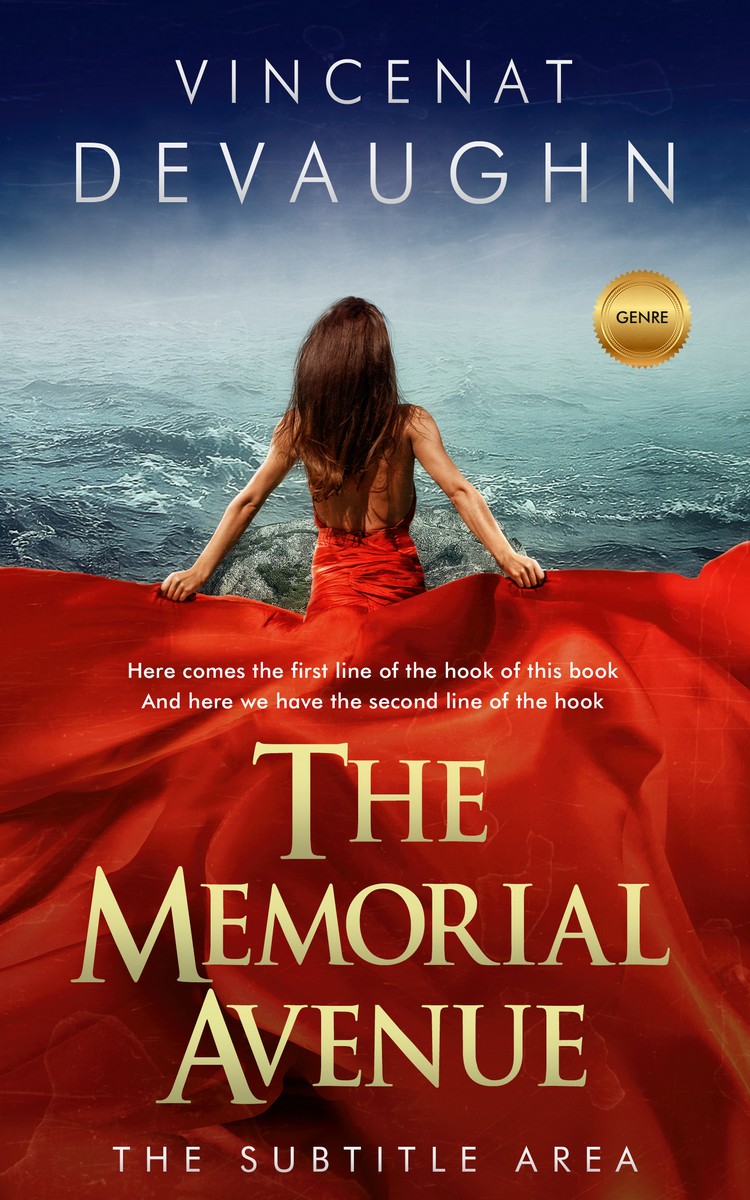 2D view of Falu Red #3303 - Premade Romance Book Cover