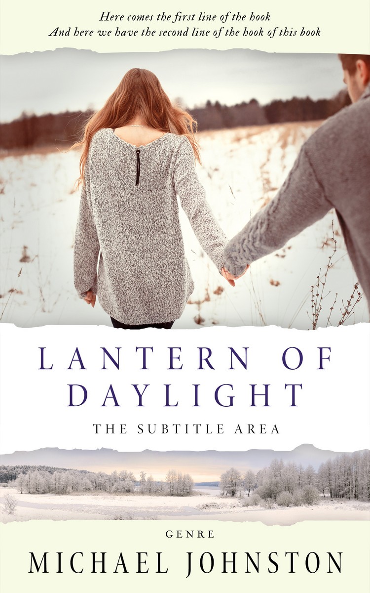 2D view of Premade Romance Book Cover - Satin Linen