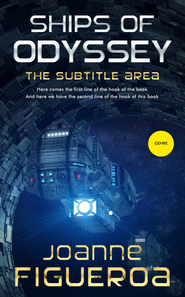 2D view of Premade Science Fiction Book Cover - Blue Zodiac