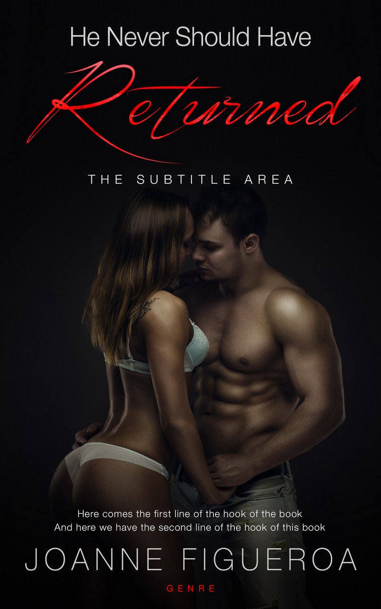 2D view of Cod Gray #3381 - Premade Erotica Book Cover