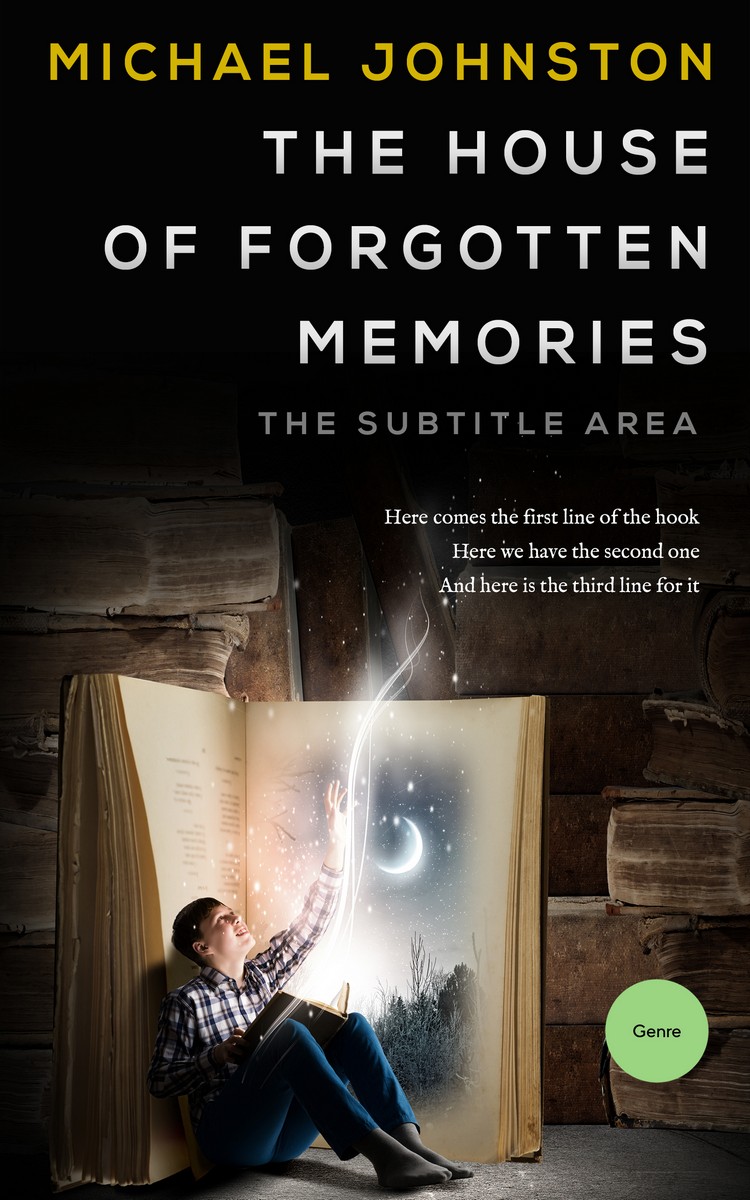 2D view of Premade Teen & Young Adult Book Cover - Coral Reef