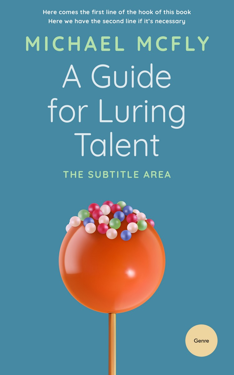 2D view of Steel Blue #3424 - Premade Cookbooks & Food & Wine Book Cover