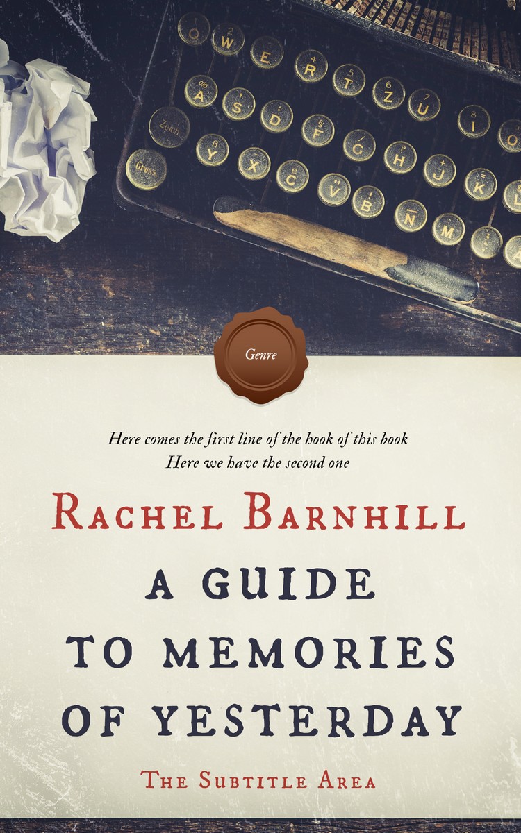 2D view of Premade Business Book Cover - Satin Linen