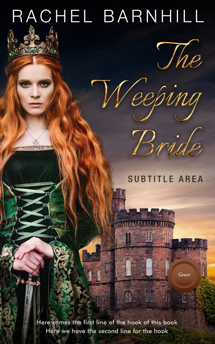 2D view of Tan #3450 - Premade Fantasy Book Cover