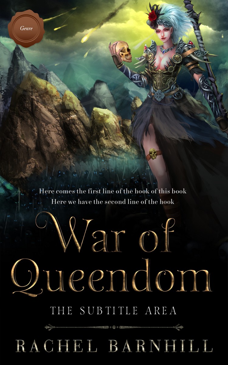 2D view of Premade Fantasy Book Cover - Woodsmoke