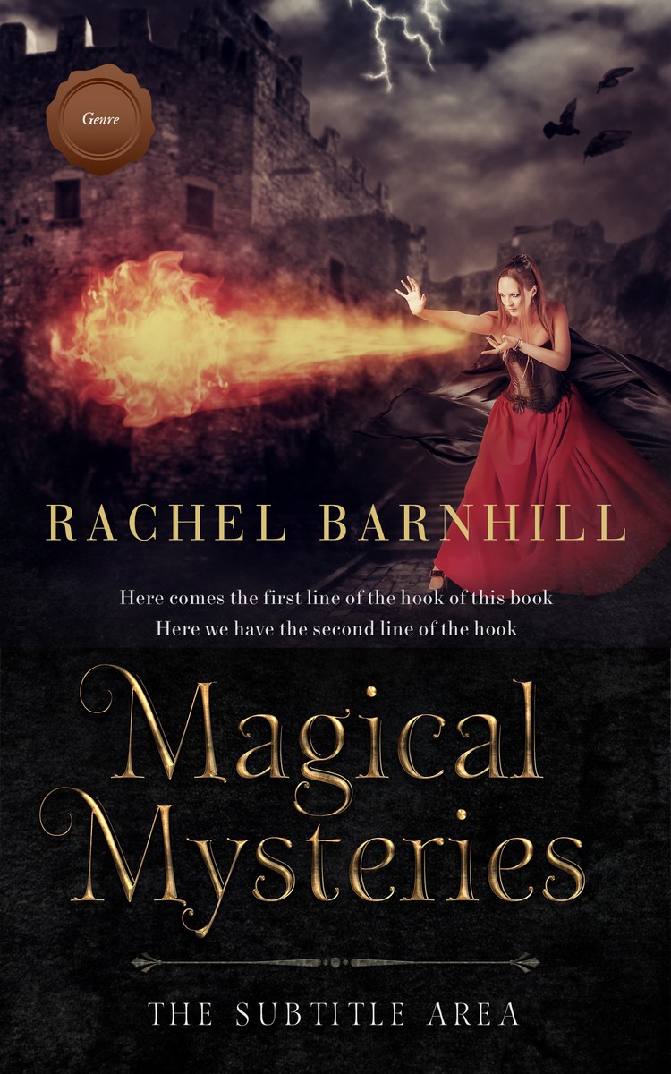 2D view of Thunder #3466 - Premade Fantasy Book Cover