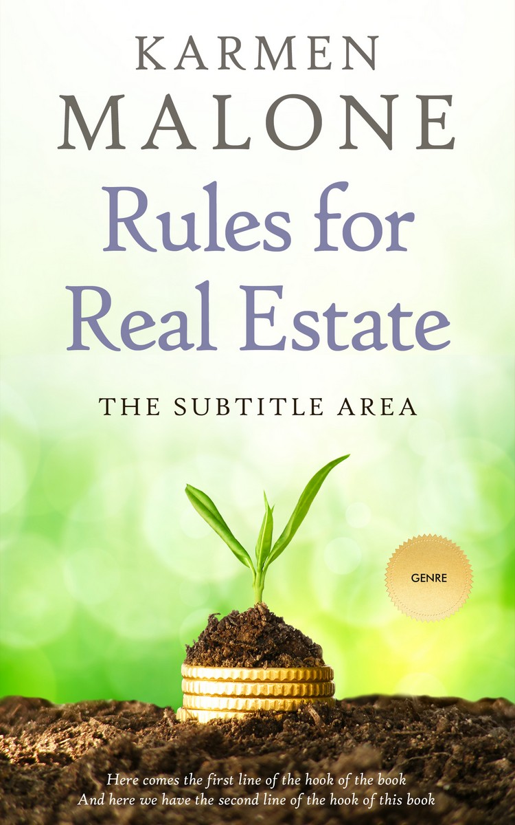 2D view of Thatch Green #3500 - Premade Business Book Cover