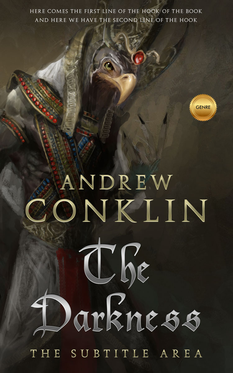 2D view of Zeus #3511 - Premade Fantasy Book Cover