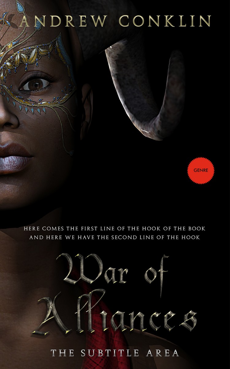 2D view of Zeus #3520 - Premade Fantasy Book Cover