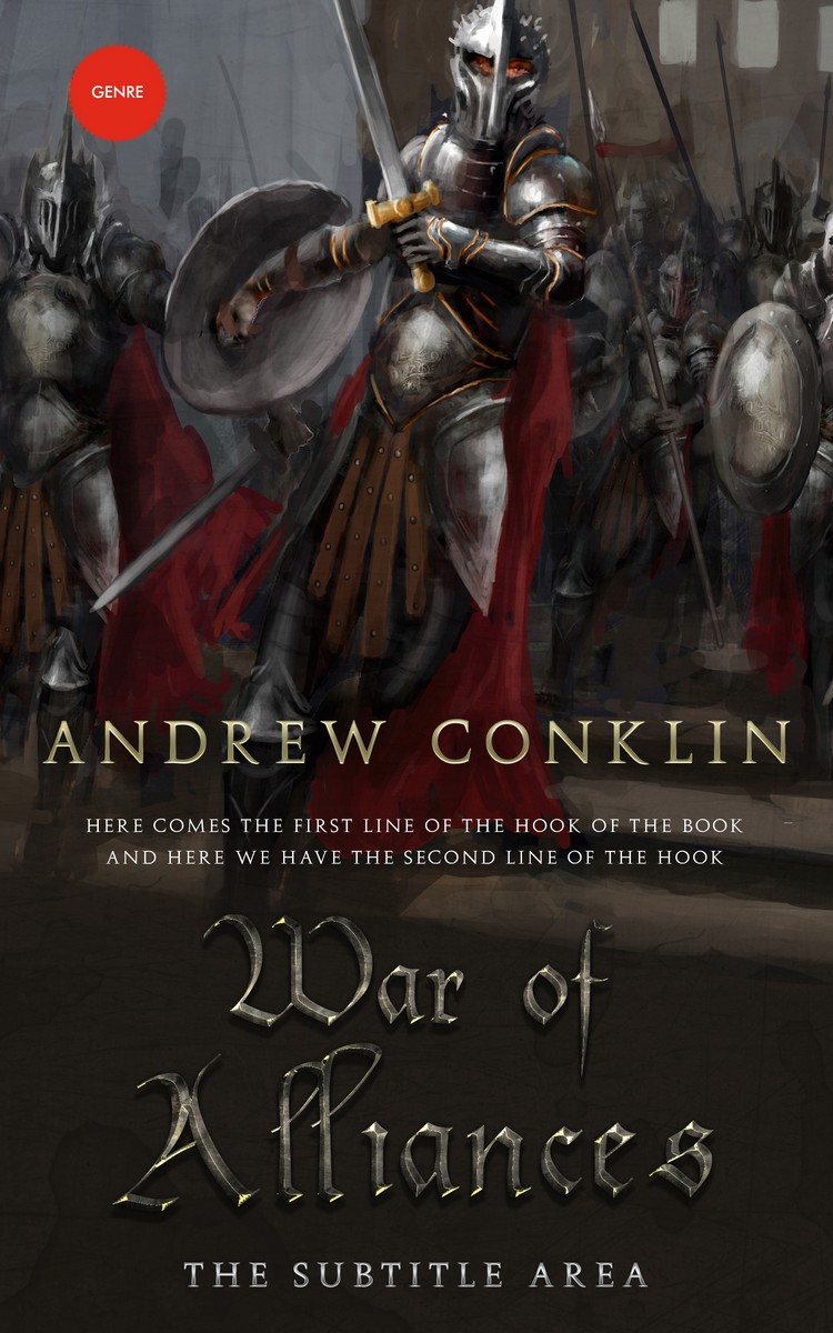 2D view of Cocoa Brown #3521 - Premade Fantasy Book Cover